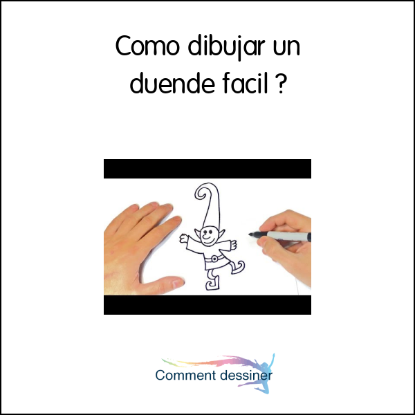 Como dibujar un duende facil